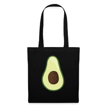 Avocado Kostüm Faschingskostüm Fasching Avocados - Stoffbeutel - Schwarz - Vorne