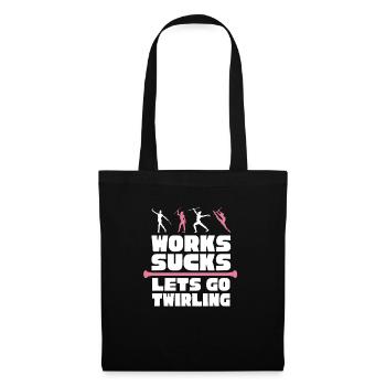 Bâton tournant de tige virevoltant - Sac en tissu - noir - Devant