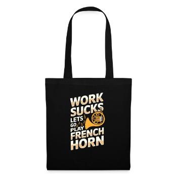 Hornist French Horn - Stoffbeutel - Schwarz - Vorne