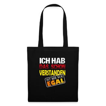 J’ai compris T-shirt - Sac en tissu - noir - Devant