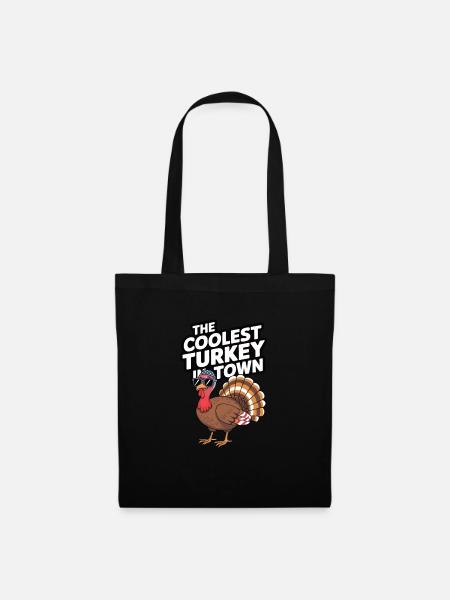 Lustiger Thanksgiving Truthahn - Stoffbeutel - Schwarz