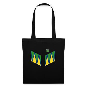 Brasilien Brazil shirt Brasilianer Rio de Janeirao - Stoffbeutel - Schwarz - Vorne