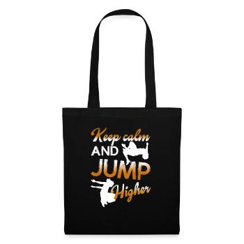 Parkour Keep Calm And Jump Higher - Tote Bag - black - Front