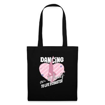 Roller Skating Skate Dancing on Wheels Gifts - Stoffbeutel - Schwarz - Vorne