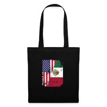 Mexico Mexico Mexican Gift Flag Football - Tote Bag - black - Front