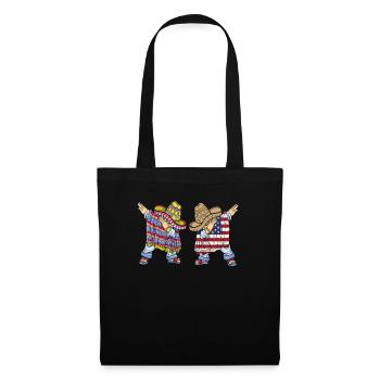 Mexico Mexico Mexican Gift Flag Football - Tote Bag - black - Front