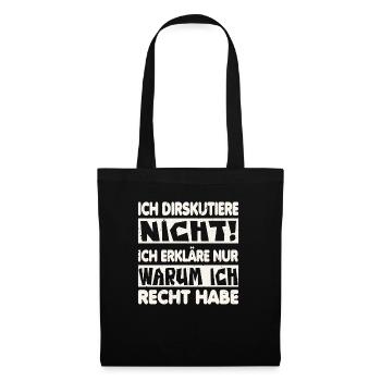 I don't argue I explain - Tote Bag - black - Front