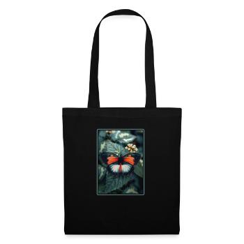 papillon papillons papillon papillon - Sac en tissu - noir - Devant