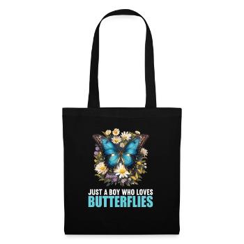 papillon papillons papillon papillon - Sac en tissu - noir - Devant