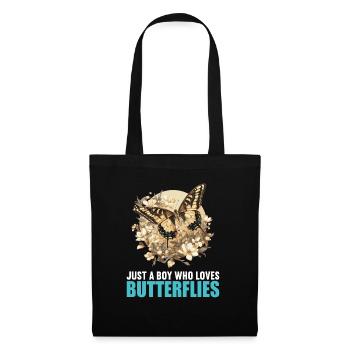 papillon papillons papillon papillon - Sac en tissu - noir - Devant