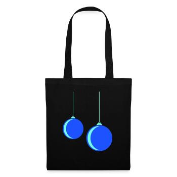 Weihnachtskugel - Stoffbeutel - Schwarz - Vorne