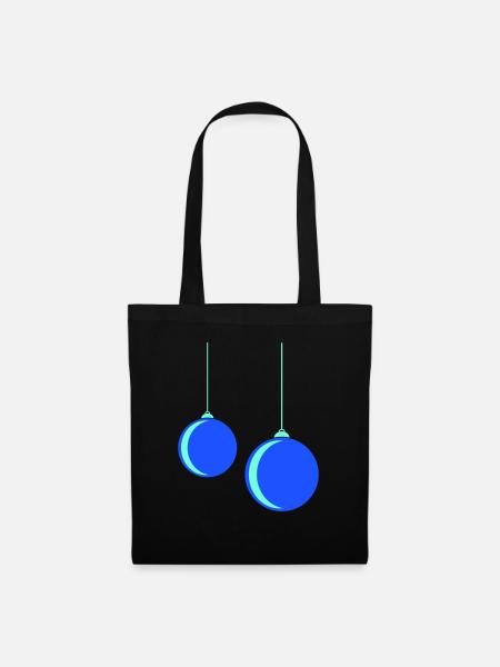 Weihnachtskugel - Stoffbeutel - Schwarz
