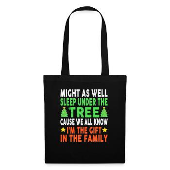 Funny Christmas Kids Christmas Pajamas Girls Boys - Tote Bag - black - Front