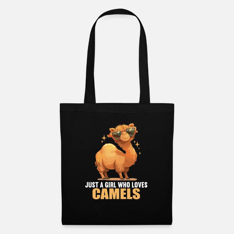 Camel Kamele Kamel - Stoffbeutel - Schwarz