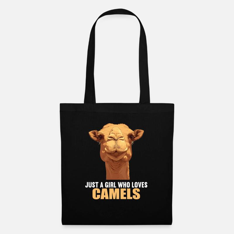 Camel Kamele Kamel - Stoffbeutel - Schwarz