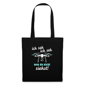 Drohnen - Ich Seh, Ich Seh - Stoffbeutel - Schwarz - Vorne