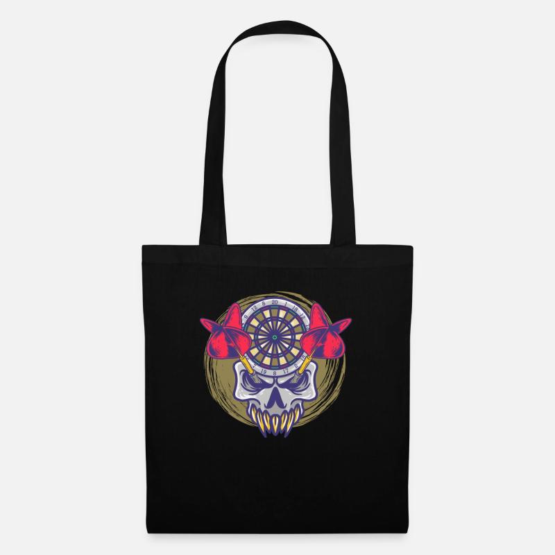 Dartist Dart Dartscheibe Skull Dart - Stoffbeutel - Schwarz