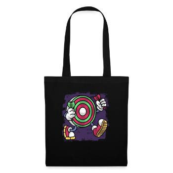 Dartist Darted Dartboard Holding Dart - Sac en tissu - noir - Devant