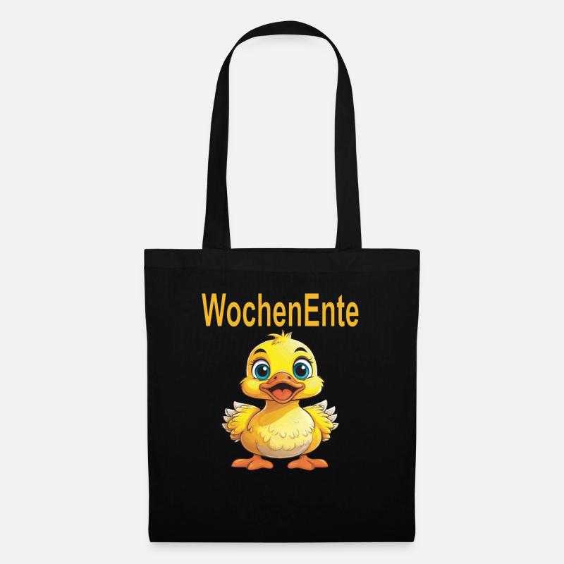 WochenEnte - Stoffbeutel - Schwarz