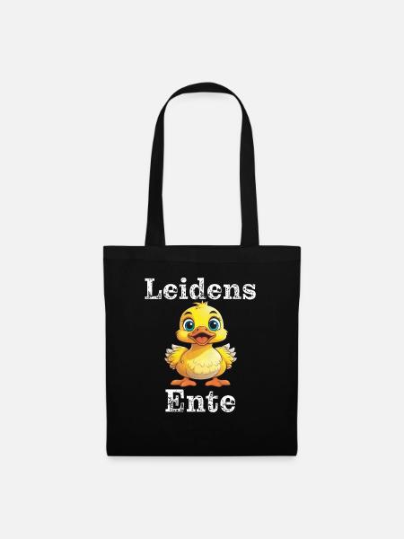 Leidens Ente - Stoffbeutel - Schwarz