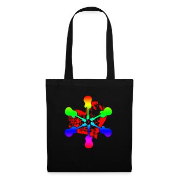 Acoustic Guitar Rainbow - Tote Bag - black - Front