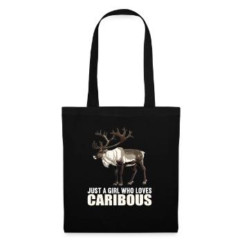 Caribou Karibus Karibu - Stoffbeutel - Schwarz - Vorne