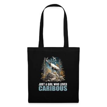 Caribou Karibus Karibu - Tote Bag - black - Front