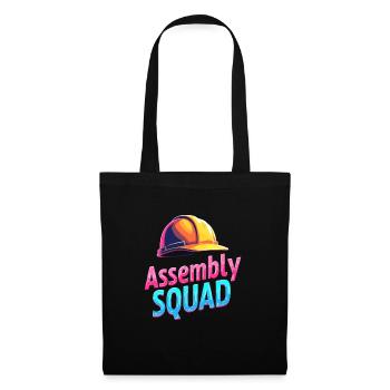 Cadre ouvrier d’usine - Sac en tissu - noir - Devant