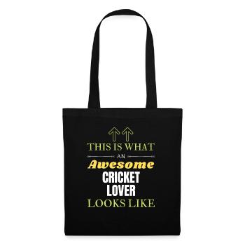 Voici à quoi ressemble un grand amateur de cricket - Sac en tissu - noir - Devant