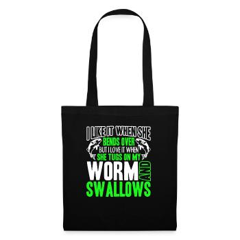 Fishing I Like It When She Bends Over - Tote Bag - black - Front