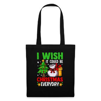 I Wish It Could Be Christmas Everyday Santa Tree - Tote Bag - black - Front