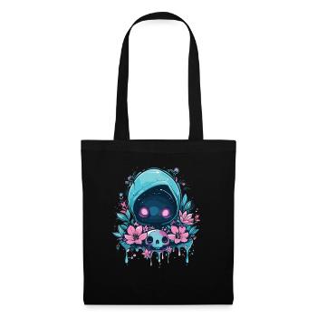 Kawaii Reaper Pastel Goth Cute Anime - Stoffbeutel - Schwarz - Vorne