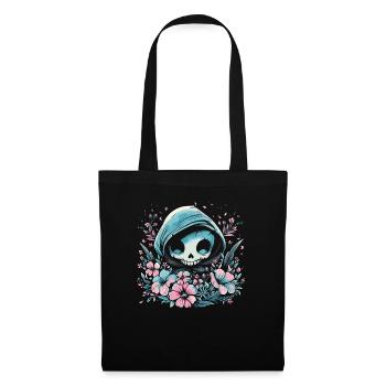 Kawaii Reaper Pastel Goth Cute Anime - Stoffbeutel - Schwarz - Vorne