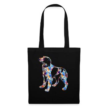 Brittany Spaniel Geometric - Tote Bag - black - Front