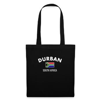 Durban South Africa South African Flag - Tote Bag - black - Front
