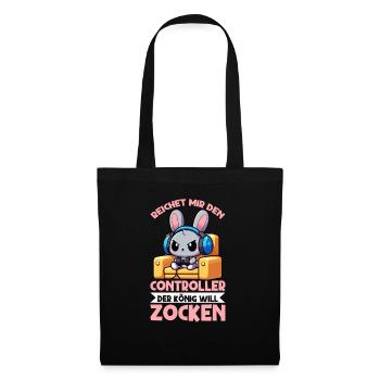 Il me tend la manette que le roi veut jouer - Sac en tissu - noir - Devant