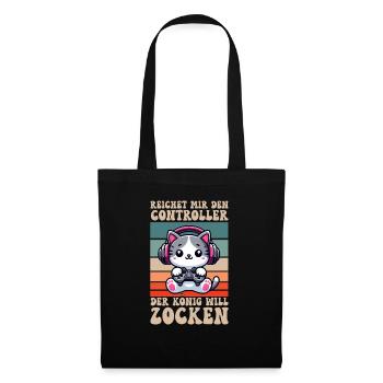 Il me tend la manette que le roi veut jouer - Sac en tissu - noir - Devant