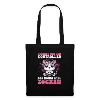 Il me tend la manette que le roi veut jouer - Sac en tissu - noir - Devant