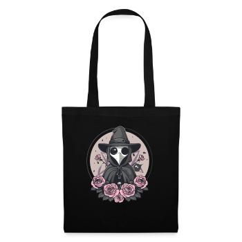 Plague Doctor Kawaii Pastel Gothic - Stoffbeutel - Schwarz - Vorne