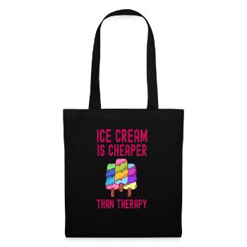 Sundae Thérapie moins chère Crème sucrée - Sac en tissu - noir - Devant