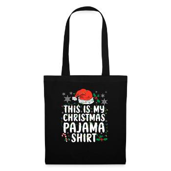 This Is My Christmas Pajama Shirt Santa Nap Sleep - Tote Bag - black - Front