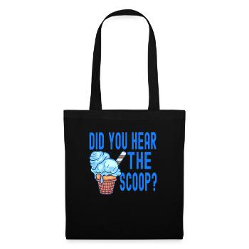Sherbet Avez-vous entendu la crème Scoop - Sac en tissu - noir - Devant