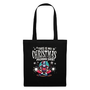 Sleep lazy Santa Claus This is my Christmas pajama - Tote Bag - black - Front