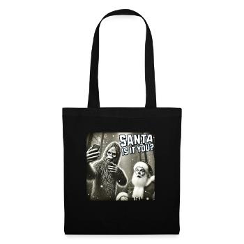 Chats Selfie Père Noël - Sac en tissu - noir - Devant