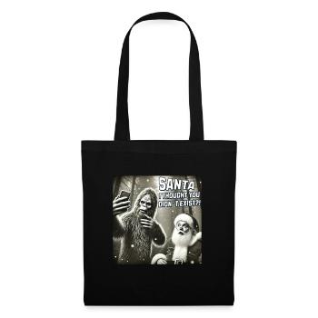 Chats Selfie Père Noël - Sac en tissu - noir - Devant