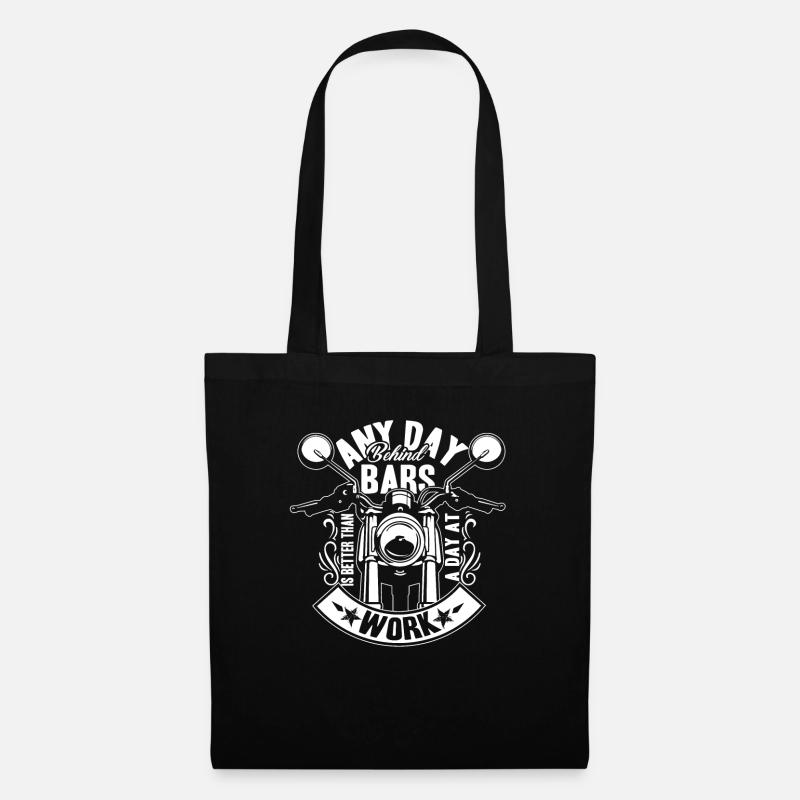 Motorcycle Motorcycle Funny - Tote Bag - black