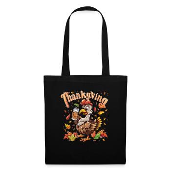 Grateful Gobble Wobble Thanksgiving - Tote Bag - black - Front