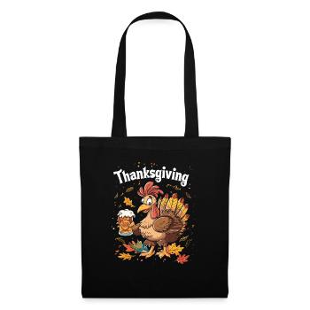 Grateful Gobble Wobble Thanksgiving - Tote Bag - black - Front