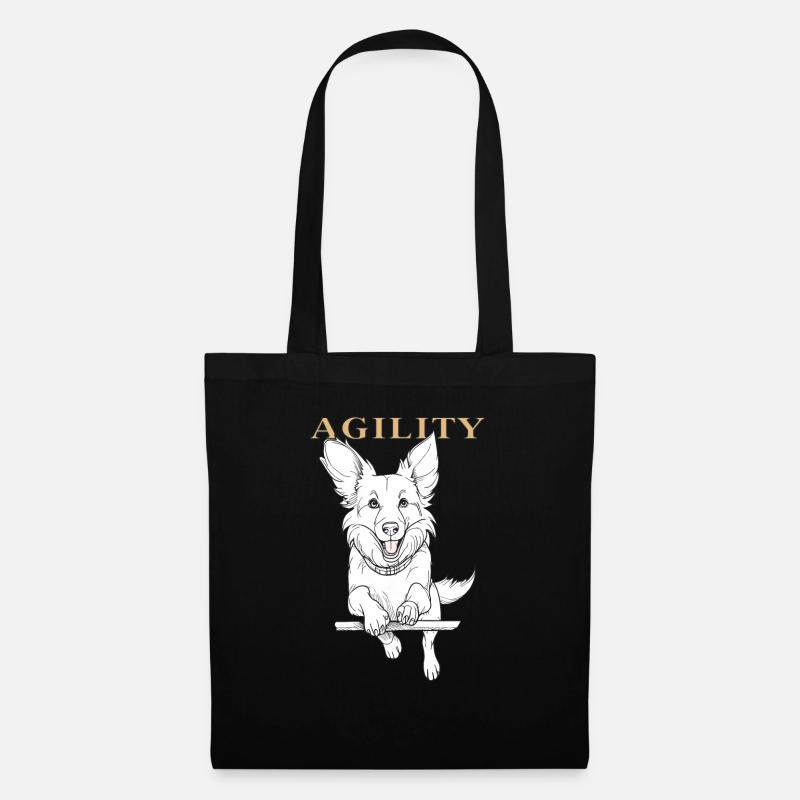 AGILITÉ DU CHIEN - Sac en tissu - noir