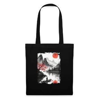 Japon - Sac en tissu - noir - Devant